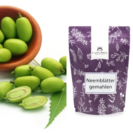 Neemblätter gemahlen
