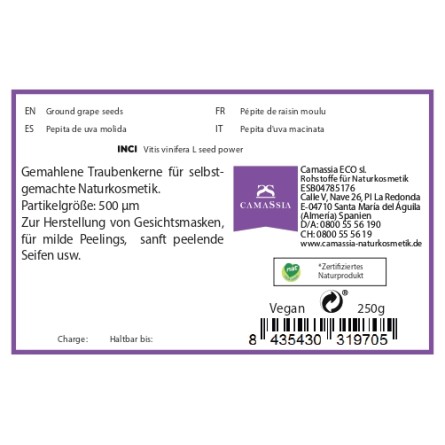 Traubenkerne gemahlen