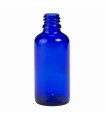 Glasflasche Blauglas DIN18, 50 ml