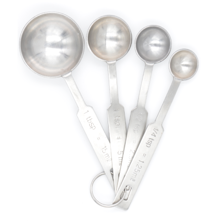Set mit 4 Messlöffeln