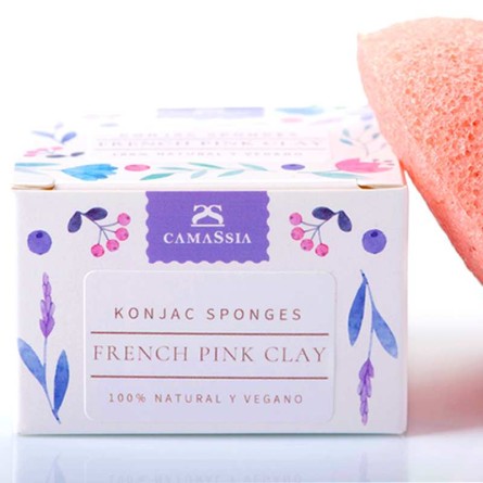 Konjac-Schwamm mit roter Tonerde