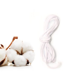 Baumwolldocht für Kerzen, ungewachst