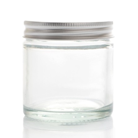 Tiegel Glas 60 ml mit Aluminiumverschluss