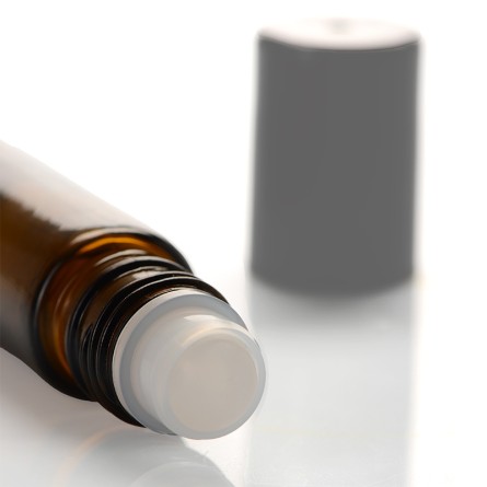 Roll-on Flasche (Braunglas), schwarzer Verschluss 10 ml