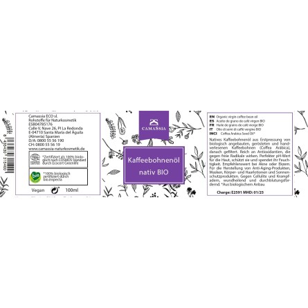 Kaffeebohnenöl BIO nativ