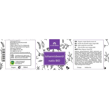 Johannisbeersamenöl BIO nativ (Schwarze Johannisbeere)