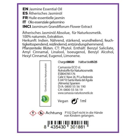 Ätherisches Jasminöl 1 ml
