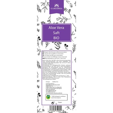 Aloe Vera Saft BIO ohne Konservierungsmittel
