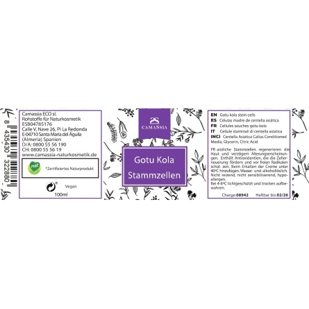 Gotu Kola Stammzellen für Naturkosmetik