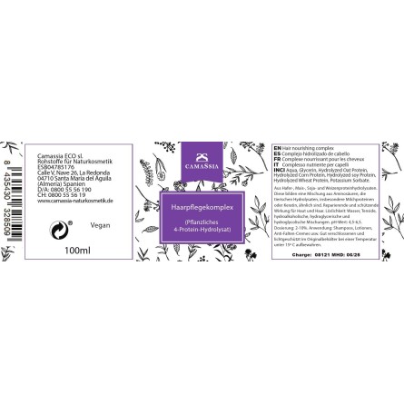 Complejo nutritivo cabello (hidrolizado de 4 proteinas vegetales)