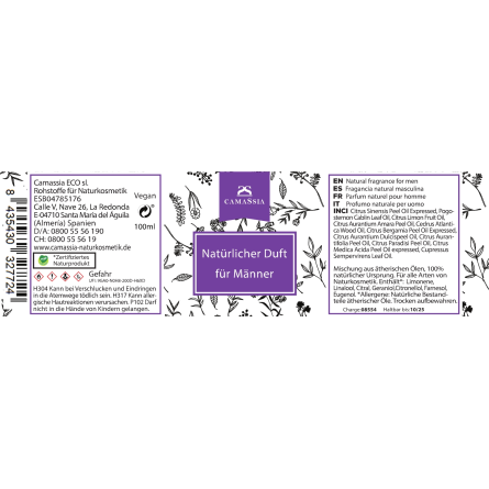 Natürlicher Duft für Männer
