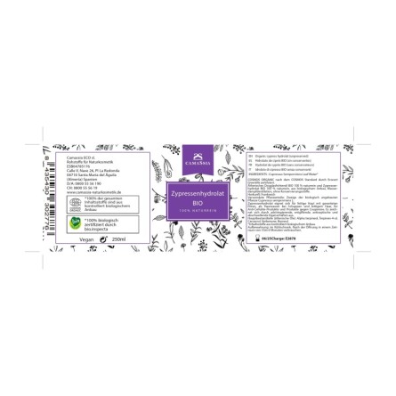 Zypressenhydrolat BIO 250 ml
