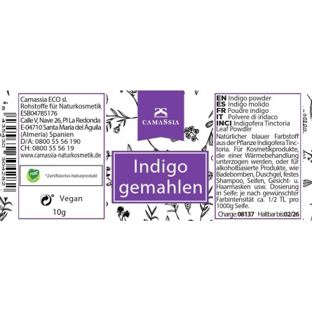 Indigo gemahlen 10 g