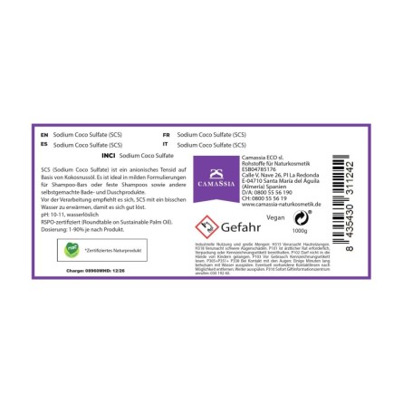 Sodium Coco Sulfate (SCS)